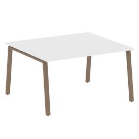 Офисная мебель Metal system Перег. стол (1 столешница) на А-образном м/к БА.ПРГ-1.3 Белый/Мокко 1400х1235х750