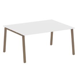 Офисная мебель Metal system Перег. стол (1 столешница) на А-образном м/к БА.ПРГ-1.4 Белый/Мокко 1600х1235х750