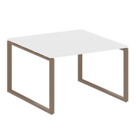 Офисная мебель Metal system Перег. стол (1 столешница) на О-образном м/к БО.ПРГ-1.2 Белый/Мокко 1200х1235х750