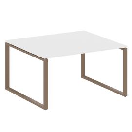 Офисная мебель Metal system Перег. стол (1 столешница) на О-образном м/к БО.ПРГ-1.3 Белый/Мокко 1400х1235х750