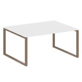 Офисная мебель Metal system Перег. стол (1 столешница) на О-образном м/к БО.ПРГ-1.4 Белый/Мокко 1600х1235х750