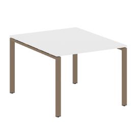 Офисная мебель Metal system Перег. стол (1 столешница) на П-образном м/к БП.ПРГ-1.1 Белый/Мокко 1000х1235х750