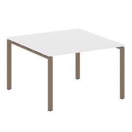 Офисная мебель Metal system Перег. стол (1 столешница) на П-образном м/к БП.ПРГ-1.2 Белый/Мокко 1200х1235х750