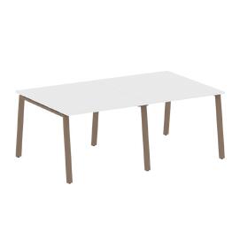 Офисная мебель Metal system Перег. стол (2 столешницы) на А-образном м/к БА.ПРГ-2.1 Белый/Мокко 2000х1235х750