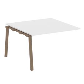 Офисная мебель Metal system Проходной элемент перег. стола на А-образном м/к БА.ППРГ-2 Белый/Мокко 1200х1235х750