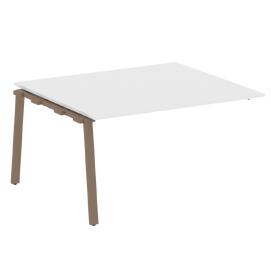 Офисная мебель Metal system Проходной элемент перег. стола на А-образном м/к БА.ППРГ-3 Белый/Мокко 1400х1235х750