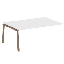 Офисная мебель Metal system Проходной элемент перег. стола на А-образном м/к БА.ППРГ-5 Белый/Мокко 1800х1235х750