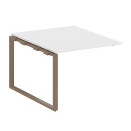 Офисная мебель Metal system Проходной элемент перег. стола на О-образном м/к БО.ППРГ-1 Белый/Мокко 1000х1235х750