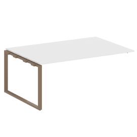 Офисная мебель Metal system Проходной элемент перег. стола на О-образном м/к БО.ППРГ-5 Белый/Мокко 1800х1235х750