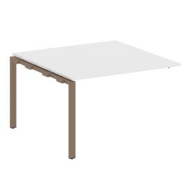 Офисная мебель Metal system Проходной элемент перег. стола на П-образном м/к БП.ППРГ-2 Белый/Мокко 1200х1235х750