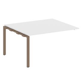 Офисная мебель Metal system Проходной элемент перег. стола на П-образном м/к БП.ППРГ-3 Белый/Мокко 1400х1235х750