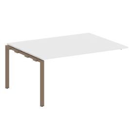 Офисная мебель Metal system Проходной элемент перег. стола на П-образном м/к БП.ППРГ-4 Белый/Мокко 1600х1235х750