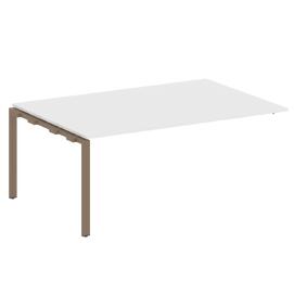 Офисная мебель Metal system Проходной элемент перег. стола на П-образном м/к БП.ППРГ-5 Белый/Мокко 1800х1235х750