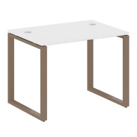 Офисная мебель Metal system Стол письменный на О-образном м/к БО.СП-1 Белый/Мокко 1000х720х750