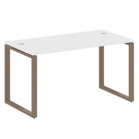 Офисная мебель Metal system Стол письменный на О-образном м/к БО.СП-3 Белый/Мокко 1400х720х750