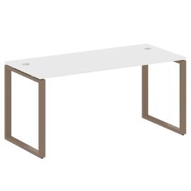 Офисная мебель Metal system Стол письменный на О-образном м/к БО.СП-4 Белый/Мокко 1600х720х750