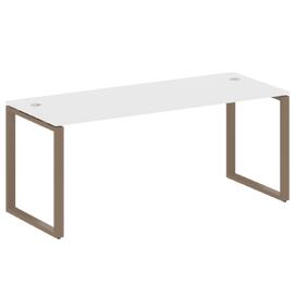 Офисная мебель Metal system Стол письменный на О-образном м/к БО.СП-5 Белый/Мокко 1800х720х750
