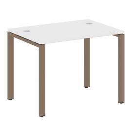 Офисная мебель Metal system Стол письменный на П-образном м/к БП.СП-1 Белый/Мокко 1000х720х750