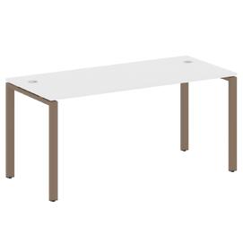 Офисная мебель Metal system Стол письменный на П-образном м/к БП.СП-4 Белый/Мокко 1600х720х750