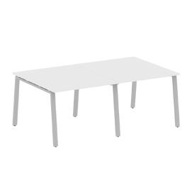 Офисная мебель Metal system Перег. стол (2 столешницы) на А-образном м/к БА.ПРГ-2.1 Белый/Серый 2000х1235х750