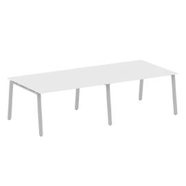 Офисная мебель Metal system Перег. стол (2 столешницы) на А-образном м/к БА.ПРГ-2.3 Белый/Серый 2800х1235х750