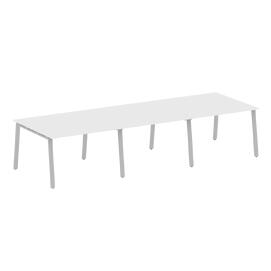 Офисная мебель Metal system Перег. стол (3 столешницы) на А-образном м/к БА.ПРГ-3.2 Белый/Серый 3600х1235х750