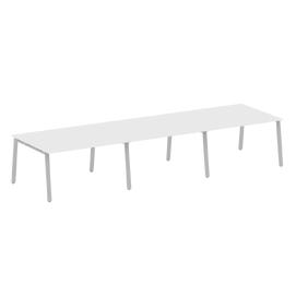 Офисная мебель Metal system Перег. стол (3 столешницы) на А-образном м/к БА.ПРГ-3.3 Белый/Серый 4200х1235х750