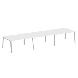 Офисная мебель Metal system Перег. стол (3 столешницы) на А-образном м/к БА.ПРГ-3.4 Белый/Серый 4800х1235х750