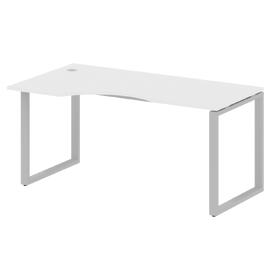 Офисная мебель Metal system Стол криволинейный левый на О-образном м/к БО.СА-1 (L) Белый/Серый 1600х900х750
