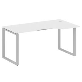 Офисная мебель Metal system Стол криволинейный правый на О-образном м/к БО.СА-1 (R) Белый/Серый 1600х900х750