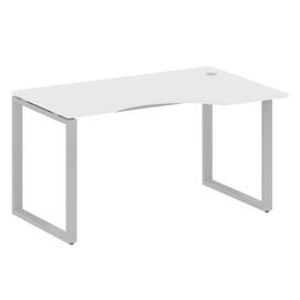 Офисная мебель Metal system Стол криволинейный правый на О-образном м/к БО.СА-2 (R) Белый/Серый 1400х900х750