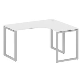 Офисная мебель Metal system Стол криволинейный правый на О-образном м/к БО.СА-3 (R) Белый/Серый 1400х1200х750