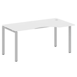 Офисная мебель Metal system Стол криволинейный правый на П-образном м/к БП.СА-1 (R) Белый/Серый 1600х900х750