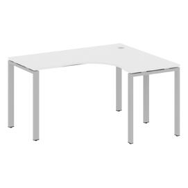 Офисная мебель Metal system Стол криволинейный правый на П-образном м/к БП.СА-3 (R) Белый/Серый 1400х1200х750