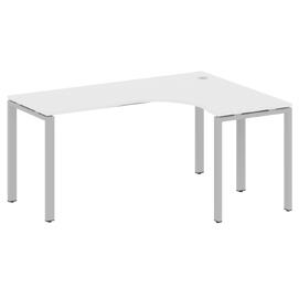 Офисная мебель Metal system Стол криволинейный правый на П-образном м/к БП.СА-4 (R) Белый/Серый 1600х1200х750