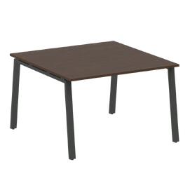Офисная мебель Metal system Перег. стол (1 столешница) на А-образном м/к БА.ПРГ-1.2 Венге Цаво/Антрацит 1200х1235х750