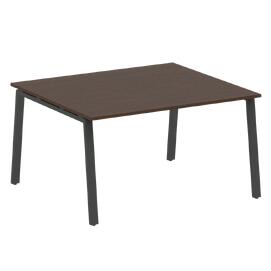 Офисная мебель Metal system Перег. стол (1 столешница) на А-образном м/к БА.ПРГ-1.3 Венге Цаво/Антрацит 1400х1235х750