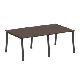 Офисная мебель Metal system Перег. стол (2 столешницы) на А-образном м/к БА.ПРГ-2.1 Венге Цаво/Антрацит 2000х1235х750