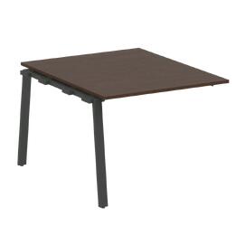 Офисная мебель Metal system Проходной элемент перег. стола на А-образном м/к БА.ППРГ-1 Венге Цаво/Антрацит 1000х1235х750