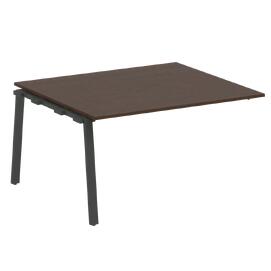 Офисная мебель Metal system Проходной элемент перег. стола на А-образном м/к БА.ППРГ-3 Венге Цаво/Антрацит 1400х1235х750