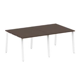 Офисная мебель Metal system Перег. стол (2 столешницы) на А-образном м/к БА.ПРГ-2.1 Венге Цаво/Белый 2000х1235х750