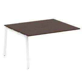 Офисная мебель Metal system Проходной элемент перег. стола на А-образном м/к БА.ППРГ-3 Венге Цаво/Белый 1400х1235х750