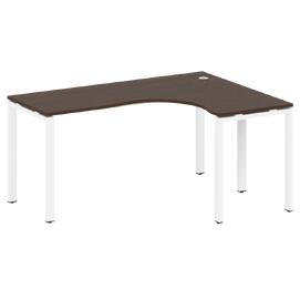 Офисная мебель Metal system Стол криволинейный правый на П-образном м/к БП.СА-4 (R) Венге Цаво/Белый 1600х1200х750