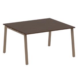 Офисная мебель Metal system Перег. стол (1 столешница) на А-образном м/к БА.ПРГ-1.3 Венге Цаво/Мокко 1400х1235х750