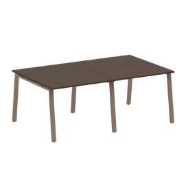 Офисная мебель Metal system Перег. стол (2 столешницы) на А-образном м/к БА.ПРГ-2.1 Венге Цаво/Мокко 2000х1235х750