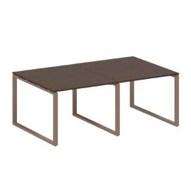 Офисная мебель Metal system Перег. стол (2 столешницы) на О-образном м/к БО.ПРГ-2.1 Венге Цаво/Мокко 2000х1235х750
