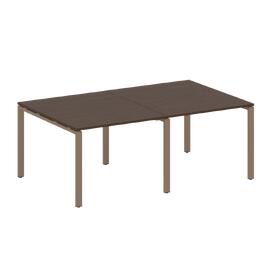 Офисная мебель Metal system Перег. стол (2 столешницы) на П-образном м/к БП.ПРГ-2.1 Венге Цаво/Мокко 2000х1235х750