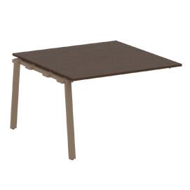 Офисная мебель Metal system Проходной элемент перег. стола на А-образном м/к БА.ППРГ-2 Венге Цаво/Мокко 1200х1235х750