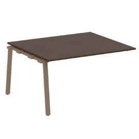 Офисная мебель Metal system Проходной элемент перег. стола на А-образном м/к БА.ППРГ-3 Венге Цаво/Мокко 1400х1235х750