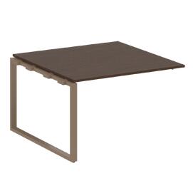 Офисная мебель Metal system Проходной элемент перег. стола на О-образном м/к БО.ППРГ-2 Венге Цаво/Мокко 1200х1235х750